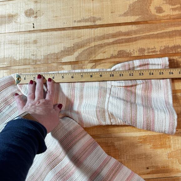 Drapers & Damons Women's Petite Medium Cream Pink Tan Gold Jacket w/Cream Tank - Picture 15 of 15